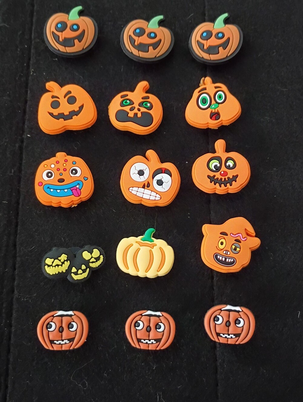 10/$10 Jibbitz Croc Charms - Mix/Match - Halloween Pumpkins - New